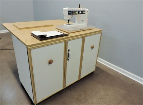 Elna Air Electronic Computerized Sewing Machine / Cabinet