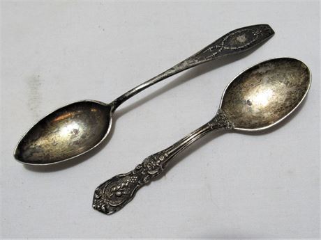 2 Sterling Silver Spoons - 43 grams