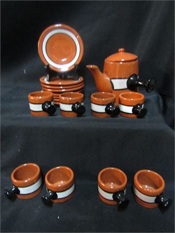 Art Deco Tea Pot Set