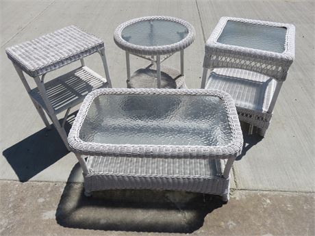 Synthetic Wicker Patio Tables