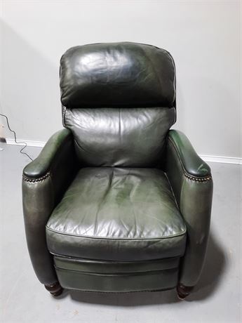 Green Leather Power Recliner