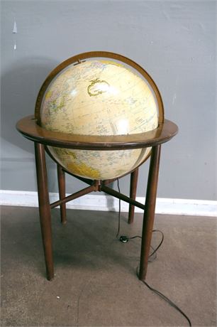 REPLOGLE Lighted Globe on a Stand