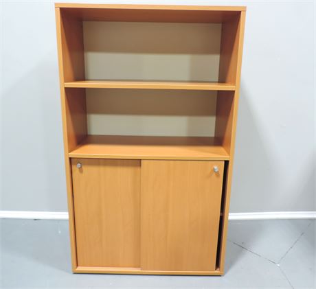Mid Century Laminated Bookcase Cabinet