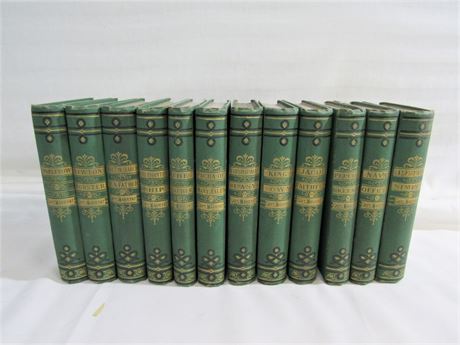Captain Frederick Marryat Book Lot - 12 Volumes - 1800's
