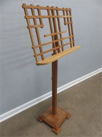 Custom Made Solid Wood Music Stand