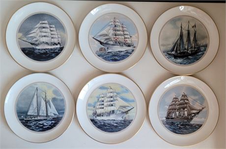 Danbury Mint Tall Ships Collection of 6