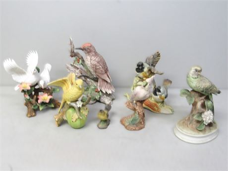 Ceramic Bird Lot - NAPCO, Andrea, Royal Crown Arnart - 7 Pieces