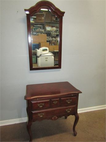 Mirror and Accent Table Combination Set,