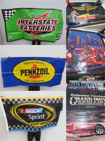 Race Car & Sponsor Banners, Flags and Event Posters
