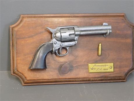 Miniature Revolver & Plaque