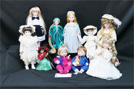 DIANNA EFFNER'S, MCDONALD'S MCMEMORIES & MADAME ALEXANDER Porcelain Doll Lot