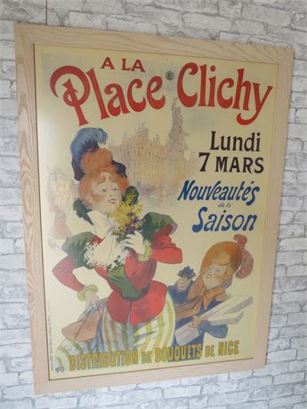 Maitres De L'Affiche 1896 Reproduction Poster La Place Clichy By Pean