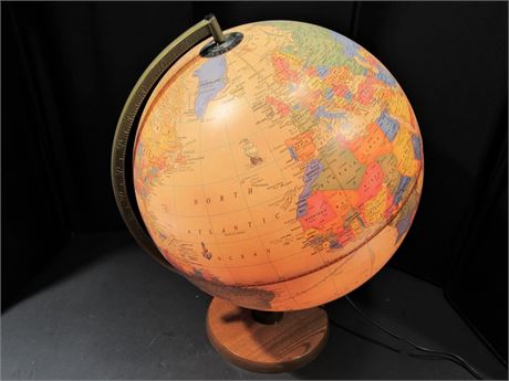George F. Cram Lighted World Globe