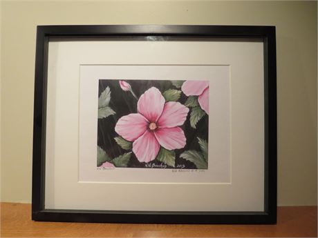 N.N. BACCHUS "Wild Hibiscus" Limited Edition Lithograph Print