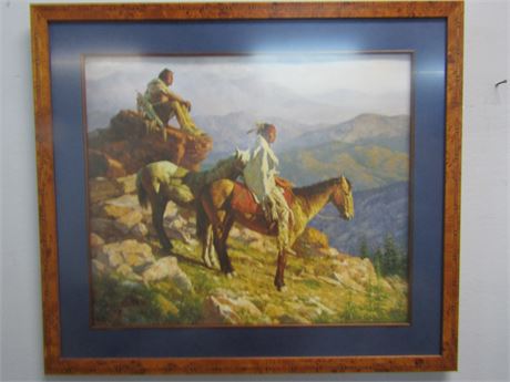 Howard Terpning Limited Edition Print "On The Edge Of The World"