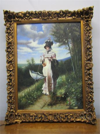 Original Signed Painting based on "The Summer Stroll" by Giovanni Boldini