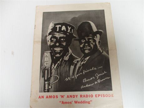 1935 Amos N Andy Script Booklet