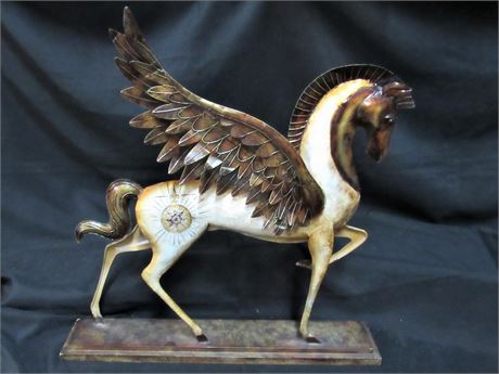 Large Decorate Tin Pegasus
