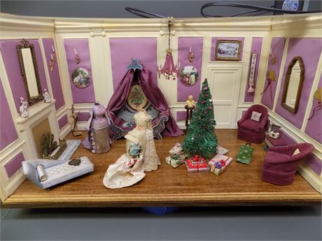French Miniature Christmas Room
