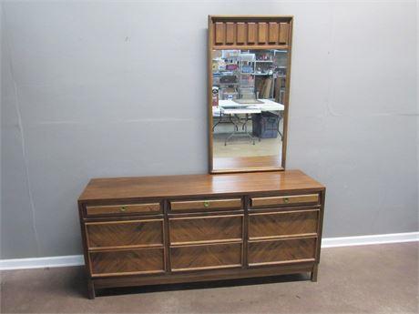 American of Martinsville Mid Century Dresser with Mirror