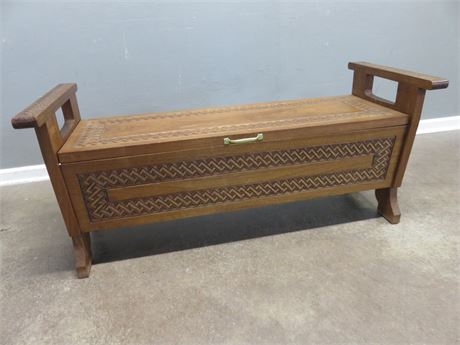 Asian Style Storage Bench