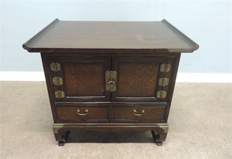 Asian Style Wood Cabinet