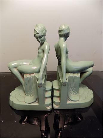 Art Deco Max Leverrier Style Bookends