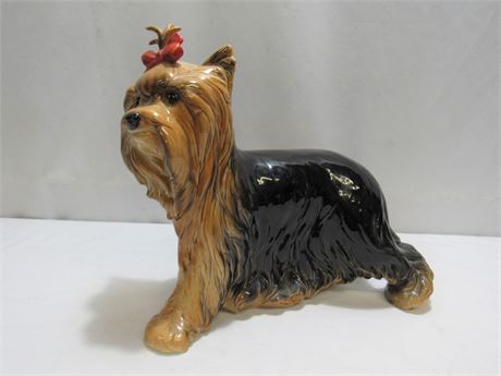 Vintage Goebel W. Germany, Yorkie - Yorkshire Terrier Large Dog Figurine