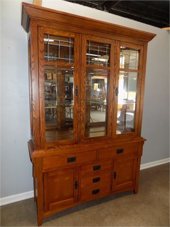 Mission Style China Cabinet