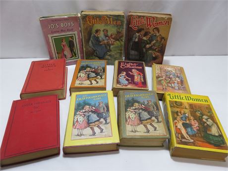 11 Vintage LOUISA MAY ALCOTT Hardcover Books