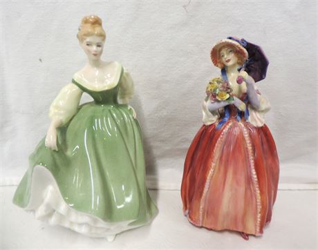 Vintage Royal Doulton 'Fair Lady' / 'June' Figurines