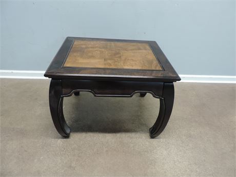Asian Style Solid Wood Side Table