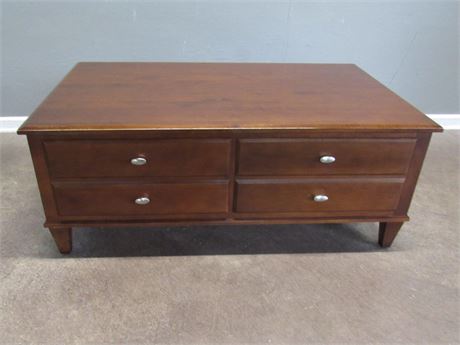 Ethan Allen Coffee Table with 2 Drawers