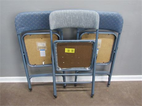 3 Folding Banquet Chairs