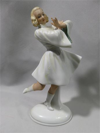 SCHAUBACH KUNST Art Deco Porcelain Dancer Figurine