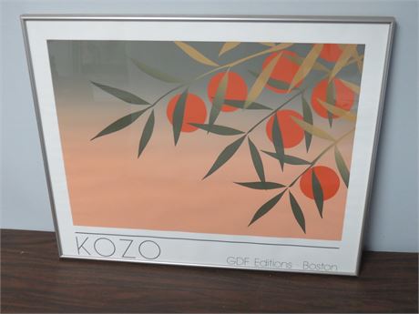 1981 KOZO (Japanese 1937) GDF Editions Boston Framed Poster