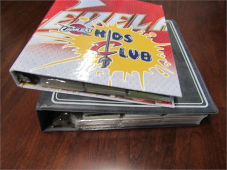 Sports Card Binders, Two Football and Baseball Card Collection, Varity of Years