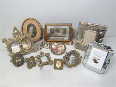 Picture Frame Lot - 12 Pieces - Mix of new and Older Vintage Frames