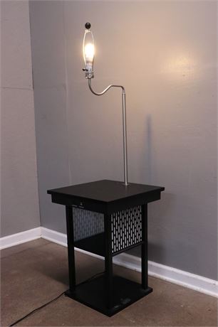 End Table with Lamp, and charging ports