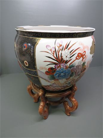 Asian Style Ceramic Planter Pot