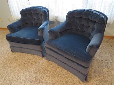 DREXEL Skirted Arm Chairs