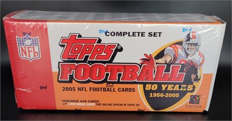 2005 TOPPS NFL FACTORY SEALED COMPLETE SET AARON RODGERS ROOKIE CARD