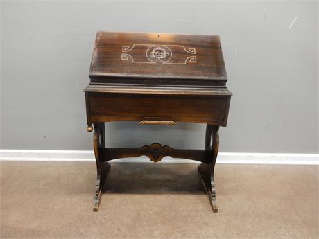 Udell / Antique / Wood / Drop Down Desk / Secretary