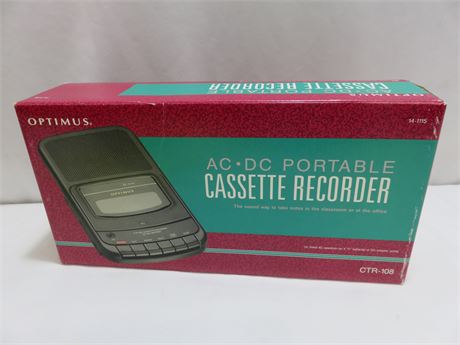 OPTIMUS Portable Cassette Recorder