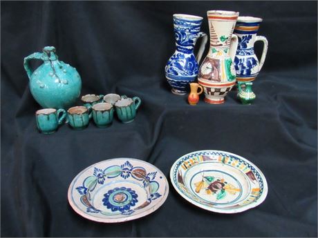 13 Piece Clay Pottery Lot