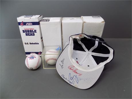 Autographed Indians Collectibles