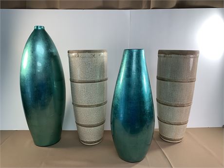 Lot of 4 Decorative Vases