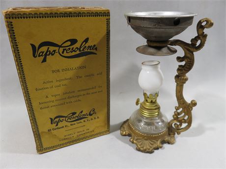 Vintage Vapo-Cresolene Vaporizer Lamp