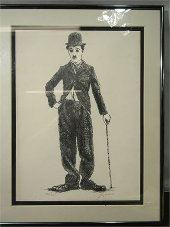 Charlie Chaplin Signed Limited Edition Print, #179/250