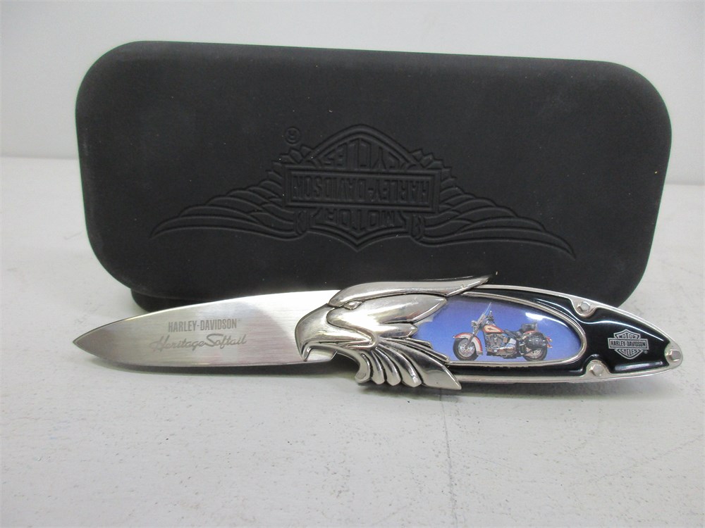 Transitional Design Online Auctions - Harley Davidson Knife Collection